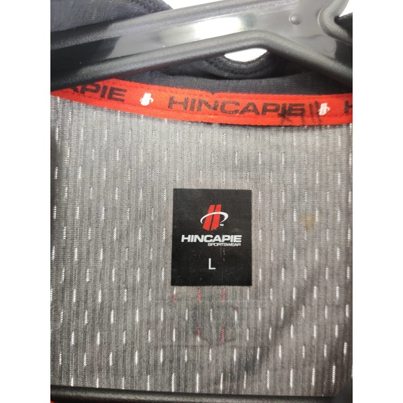 (V) HINCAPIE SPORTWEAR MEN'S FULL ZIP Cycling Jersey SS LARGE CANADA MADE BLACK - Picture 8 of 9